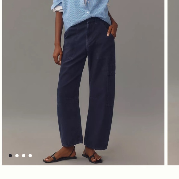 Citizens Of Humanity Pants - Citizens Of Humanity Marcelle Cargo Pants in True Navy.